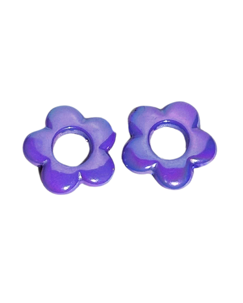 Flowerpower purple charms