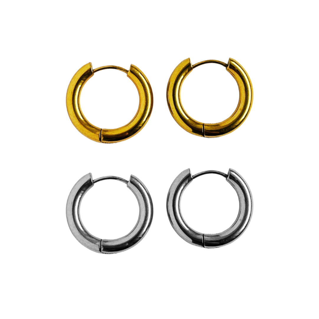 No 2 earrings (better for round charms)