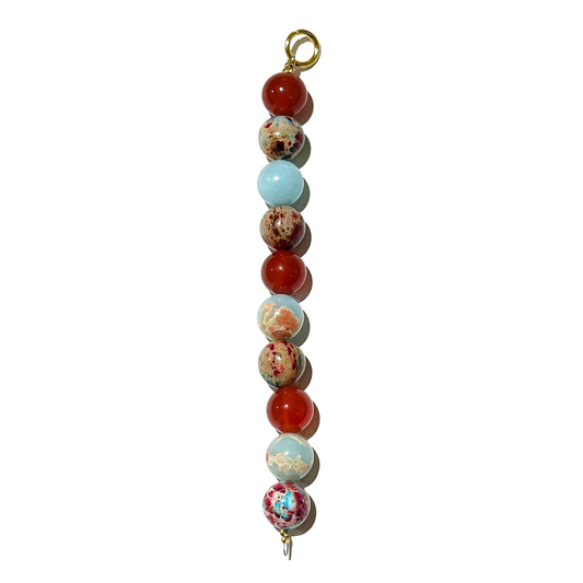 multi blue brown chain