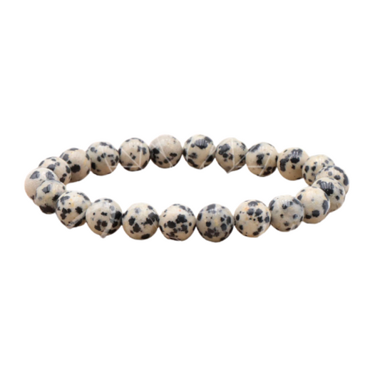 Dalmatian jasper bracelet