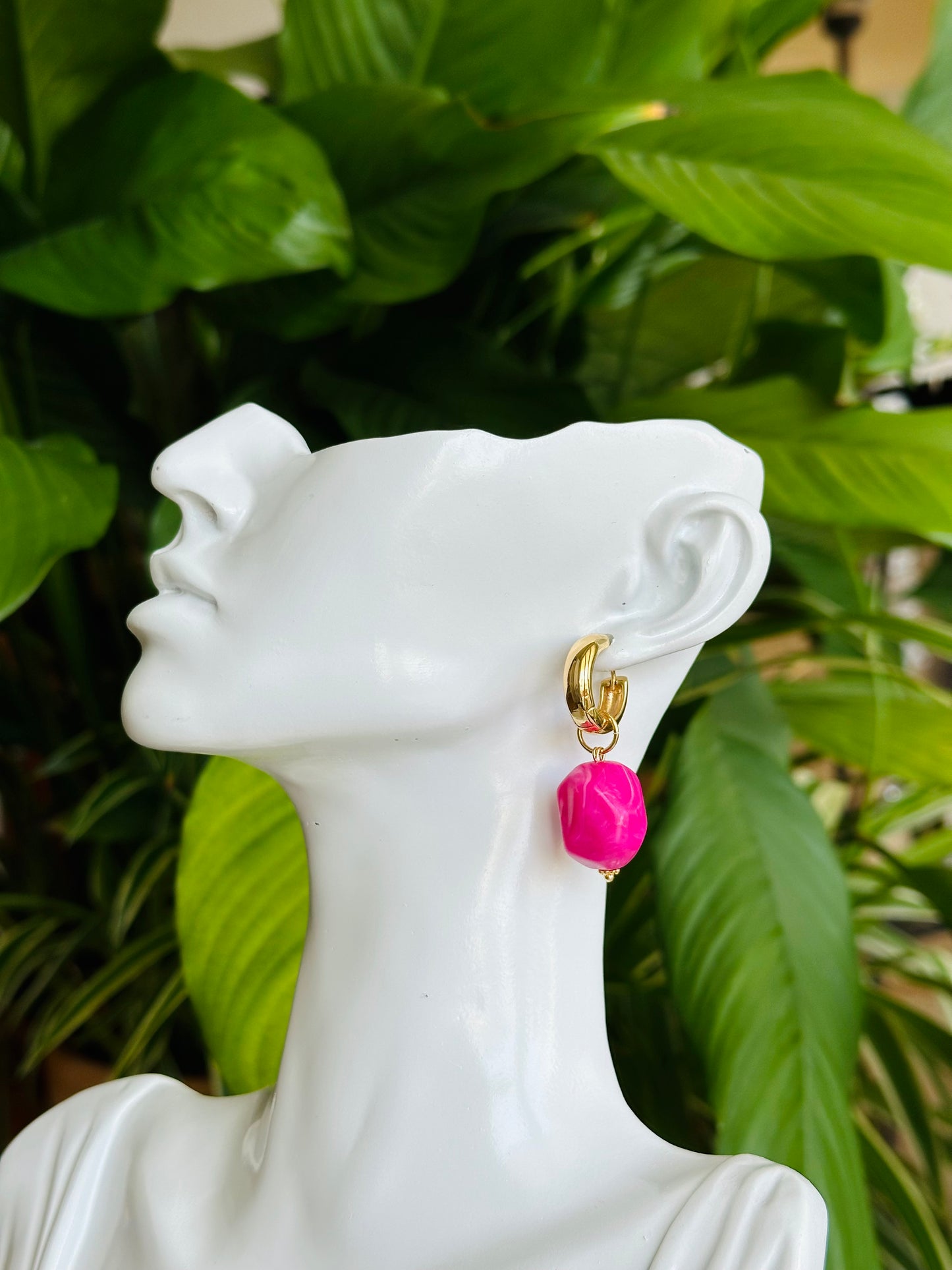Pink flash (upcycled) charms