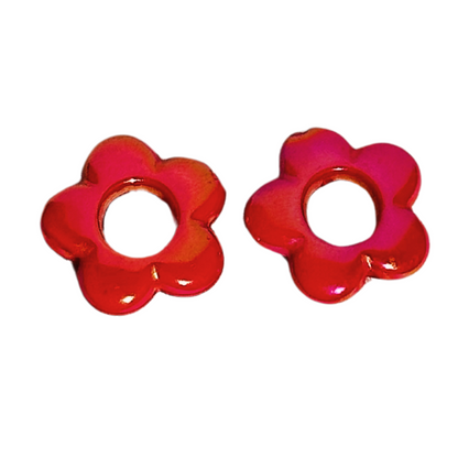 Flowerpower red charms