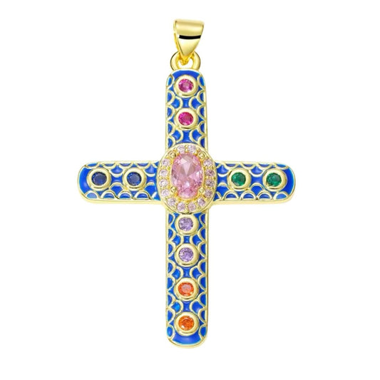 Dark blue cross