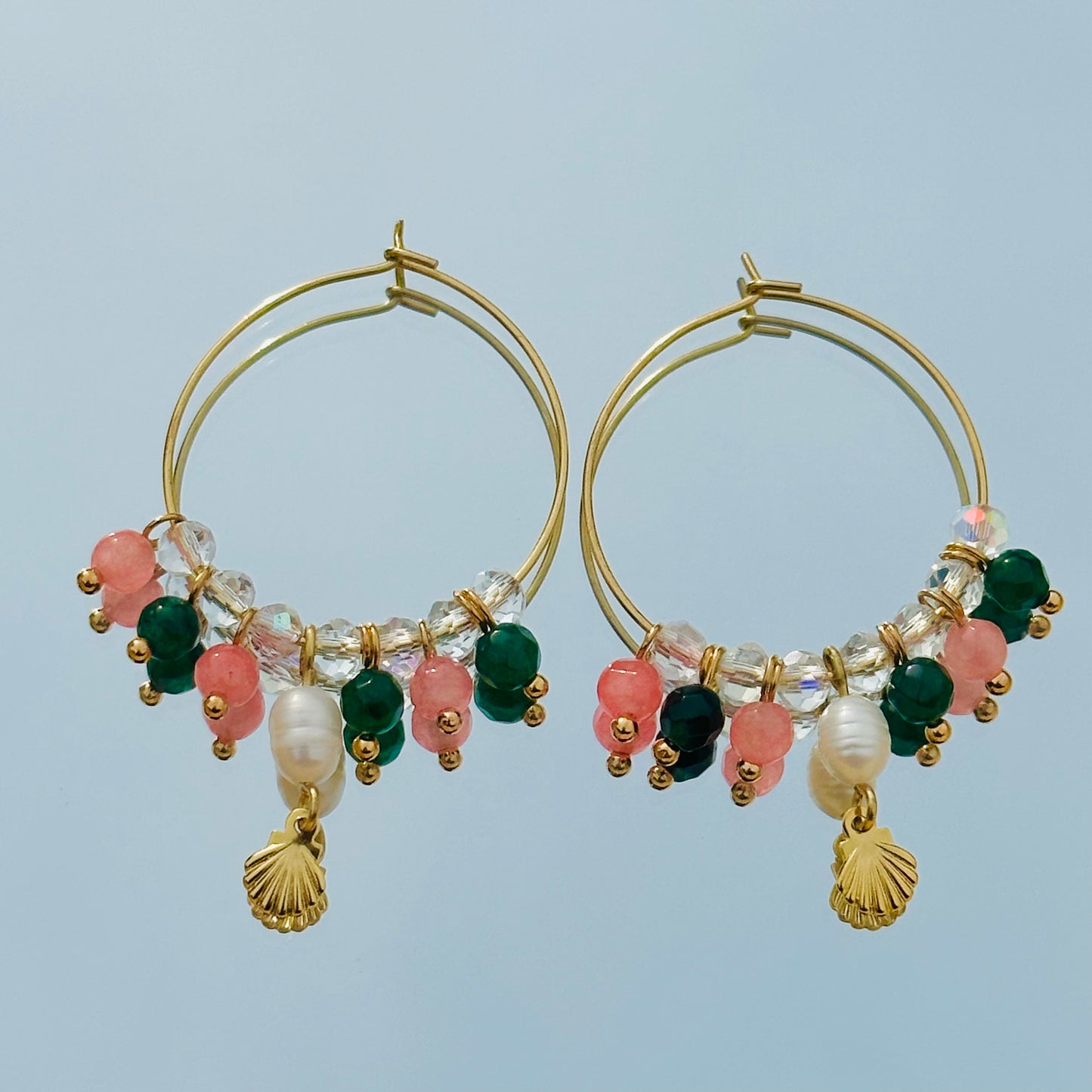 Rose des mers earrings