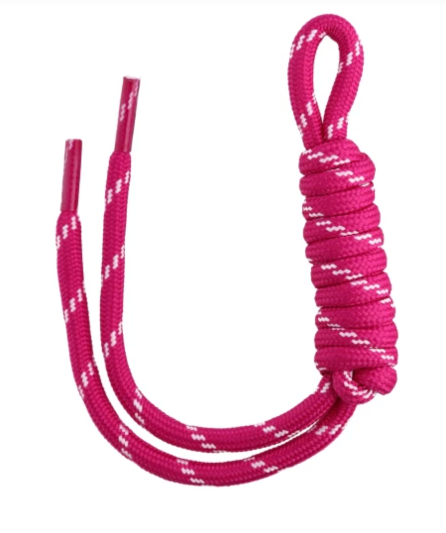 fushia rope bag charms