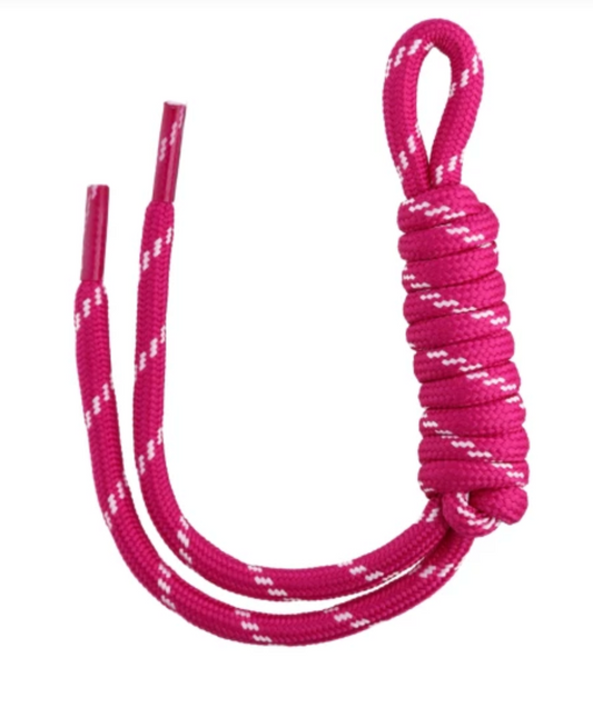 fushia rope bag charms