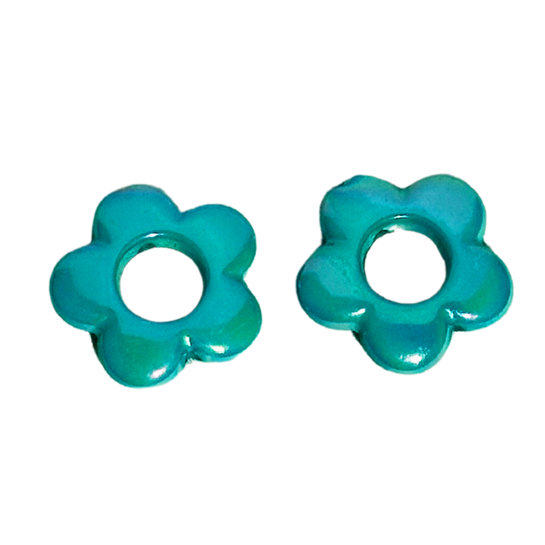 Flowerpower blue charms