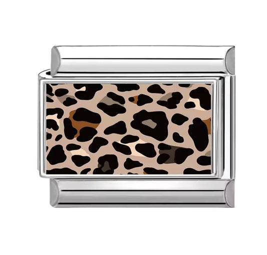 leopard silver charms